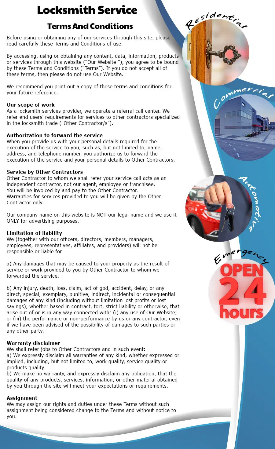 community Locksmith Store Mesa, AZ 480-757-0072 - terms-ls